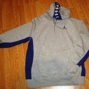 Vintage Air Jordan Jumpman Hoodie Gray/White Polka Dot Men’s Size XL